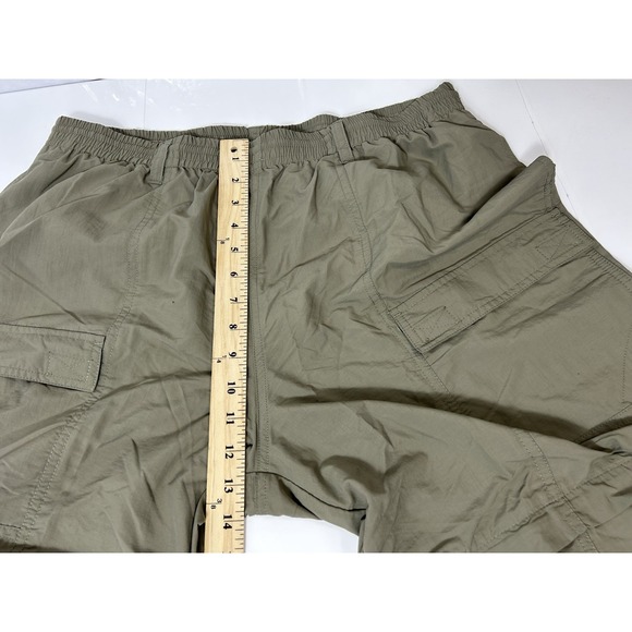 Columbia PFG Pants Men 36x30 Convertible Zip Off Fishing Cargo Performance Green - Picture 8 of 10